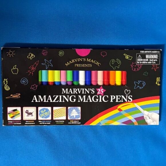 MARVIN'S 25 PACK AMAZING MAGIC PENS / MAGIC ART MAGIC PENS PLUS ERASABLE PENS!! - Picture 15 of 15